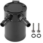 R�cup�rateur d'huile � d�flecteur compact universel en alliage d'aluminium, 2 ports, noir - eosnow