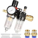 R�ducteur de pression d'air comprim� 1 / 4 pouce - s�parateur d'eau et accessoire pour syst�me pneumatique ...