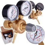 R�ducteur de pression pour soudage co2 et argon avec double manom�tre pour bouteilles de gaz