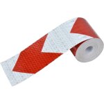 R�fl�chissant avertissement de s�curit� r�fl�chissant autocollant film blanc rouge, bande r�fl�chissante ...