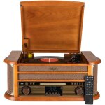 Reflexion hif2002dab, syst�me de retro hi - fi avec encodage, 2 x 40 w, platine semi - automatique, aspect ...