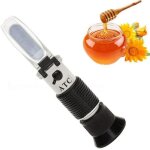 Rfractomtre  miel, brix, baume et eau humidit testeur 3 en 1 avec atc, plage de mesure de l'humidit ...