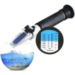 Rfractomtre de salinit pour aquarium d'eau de mer et aquarium marin 0 - 100 ppt - double chelle (1. ...