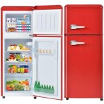 Rfrigrateur 92l, avec 2 porte, compartiment conglateur, clairage led, rglables tagre et pieds, ...