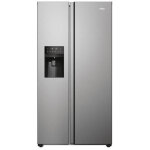 R�frig�rateur am�ricain haier hsogpie9183 - classe e - 515 l (337 + 178) - 40 db - gris