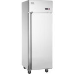 Refrigerateur commercial 570 l, armoire refrigeree positive a portee de main 1 porte, en inox, degivrage ...