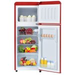 Fortuna lai - rfrigrateur style rtro 92l - 2 portes, classe d, rfrigrateur et conglateur, 45 db, ...