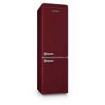 Scb300vwr - schneider r�frig�rateur cong�lateur en bas bordeaux vintage, 304l 189cm cle 39db