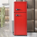 R�frig�rateur r�tro 105. 5x41 cm - r�frig�rateur - cong�lateur led avec 2 portes 92l + cong�lation 28l ...