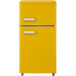 Fortuna lai - rfrigrateur rtro 72 l, double porte, clairage led, 39 db, classe e, conglateur et ...