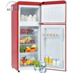 Rfrigrateur rtro - 27c 13c 105. 5cmx41cm, 2 portes, avec un volume total de 92l, 28l de conglation ...