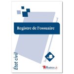 Registre de l'ossuaire ? �tat civil mairie ? format a4 ? 84 pages