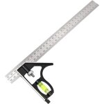 Rgle d'angle de combinaison rglable en acier inoxydable avec niveau  bulle, carre outils de mesure ...