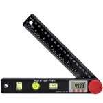 R�gle d'angle num�rique rapporteur r�gle niveau � bulle goniom�tre num�rique 230mm jauges d'angle � 360 ...
