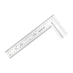 Rgle carre en acier inoxydable, rgle  angle droit de conception  double chelle de 250mm, adapte ...