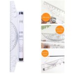 R�gle de dessin roulant, r�gle de roulement de mesure de bureau, r�gle � rouler, r�gle de dessin parall�le, ...