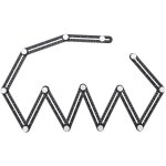 Rgle de mesure multi - angle, 12 - cts outil de rapporteur amliorer template outil de mesure alliage ...
