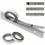 R�gles m�triques, bandes de piste auto - adh�sives, pour scie � onglet, m�tre � ruban, r�gle d'�chelle, ...