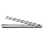 R�gle pliante en aluminium class ce iii 2 m�tres 10 charni�res largeur 14 mm �chelle mm sur les 2 bords ...