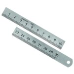 Règle spéciale metrica 24158 ? acier inox 300 mm retrait 2. 0 mm Règle spéciale metrica 24158 ? acier inox 300 mm retrait 2. 0 mm