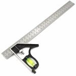 Rgles  tracer carre outils de mesure, querre combine 300 mm, acier inoxydable rgle d'angle de combinaiso ...