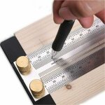 R�gle t pour le travail du bois de haute pr�cision, r�gle de tra�age outils de marquage de menuiserie ...