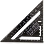 R�gle triangulaire noire de 1 pouce, outil de mesure d'angle de haute pr�cision pour charpentiers et ...