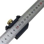 Reglet metallique 30cm, r�gle en acier inoxydable, bloc de positionnement r�gle parall�le, 45 degr�s ...