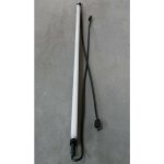 Pro. tec - reglette fluo 1x36w d�co noire 1. 20m avec tube t8 4000k ballast 230v connecteurs �tanche ...
