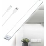 Rglette led de cuisine sous meuble rechargeable par usb avec dtecteur de mouvement - clairage dimmable, ...