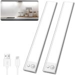 Reglette led rechargeable usb 23cm / 1500mah / 3 modes eclairage, lampe led cuisine sous meuble sans ...