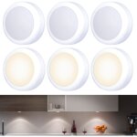 Rglette et spot de cuisine et meuble lot de 6 petits spots led tactiles,  coller, fonctionnement  ...