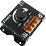 R�gulateur d'intensit� pour bande lumineuse led dc 12 v - 24 v 30 a avec bouton marche / arr�t et bo�tier ...