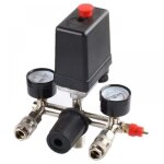 R�gulateur de pression avec pressostat pour compresseur pressostat 2 afficheurs