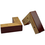 Rehausseurs de lit en bois 2 po. pieds de canap� pour meubles pieds de canap� en forme de l pieds de ...