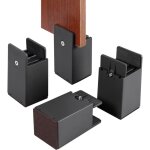 Rehausseurs de lit et de meubles r�glables avec pince � vis, 4pcs rehausseurs de lit r�glables de 10 ...