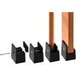 Rehausseur pieds de lit reglable de 2 pouces, rehausseurs de meubles robuste de 5 cm, pour �paisseur ...