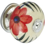 Rei - bouton de meuble boule multicouleur porcelaine h. 38 x l. 40 x p. 40 mm Rei - bouton de meuble boule multicouleur porcelaine h. 38 x l. 40 x p. 40 mm