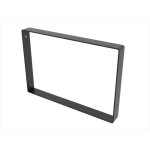 Rei - equerre style industriel en acier mat noir, h. 31. 1 x p. 21 x ep. 0, 3 cm
