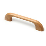Rei ? manche en bois h�tre verni 118x12x25mm ? inserts 96mm ? finition transparente pour applications ...