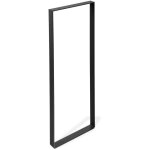 Rei ? pied de meuble rectangle � visser 80 cm ? acier �poxy noir ? charge 150 kg ? fixation � vis ? pour ...
