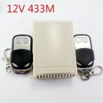 Relais temporis� sans fil, 12 v cc, 433 mhz, avec 2 t�l�commandes, plage de temporisation r�glable de ...