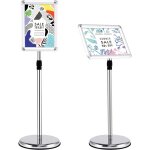 A4 / a3 porte - affiche rglable en hauteur et rotatif 360 avec cadre en alliage aluminium, prsentoir ...