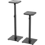 Relaxdays - lot de 2 supports pour enceintes, jusqu'� 10 kg, r�glables 72?95 cm, antid�rapants, m�tal ...
