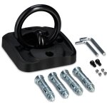 Relaxdays - ancrage mural et au sol, scurit antivol vlo, moto, trier 14 mm, acier, plastique, noir ...