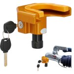 Relaxdays antivol remorque pour tte d'attelage, 2 cls, protection contre le vol, cadenas pour caravane, ...