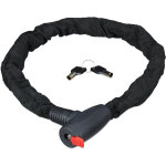Relaxdays - antivol v�lo, cadenas, chaine anti - vol, moto, 100 cm long, moto, 2 cl�s, noir