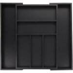 Relaxdays bac à couverts extensible, bambou, hxlxp: 5x30, 5 - 49x46 cm, 5 - 7 compartiments, range - ... Relaxdays bac à couverts extensible, bambou, hxlxp: 5x30, 5 - 49x46 cm, 5 - 7 compartiments, range - ...