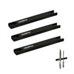 Barre magntique, lot de 3, porte - ustensiles, outils, 20 cm de long, range - couteaux, montage mural, ...