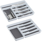 Bote  couverts pour tiroir, lot de 2, range - couvert, rangement de cuisine, ustensiles, 4, 5x33x40 ...